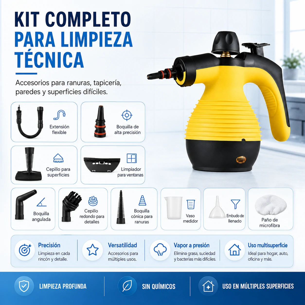 Limpiador a Vapor CleanEase Portátil