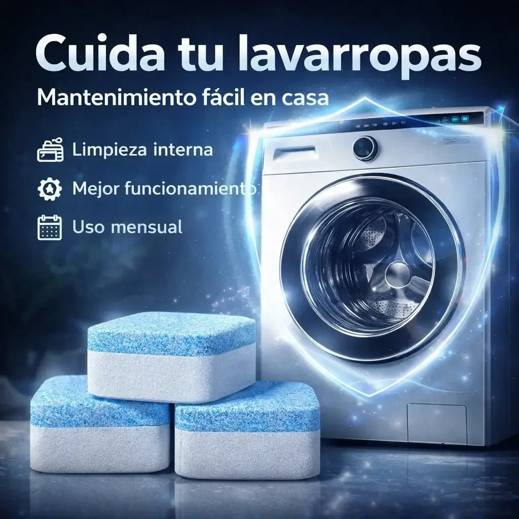 FreshWash 24 Pastillas Limpiadoras – Elimina Olores y Deja tu Lavadora Como Nueva
