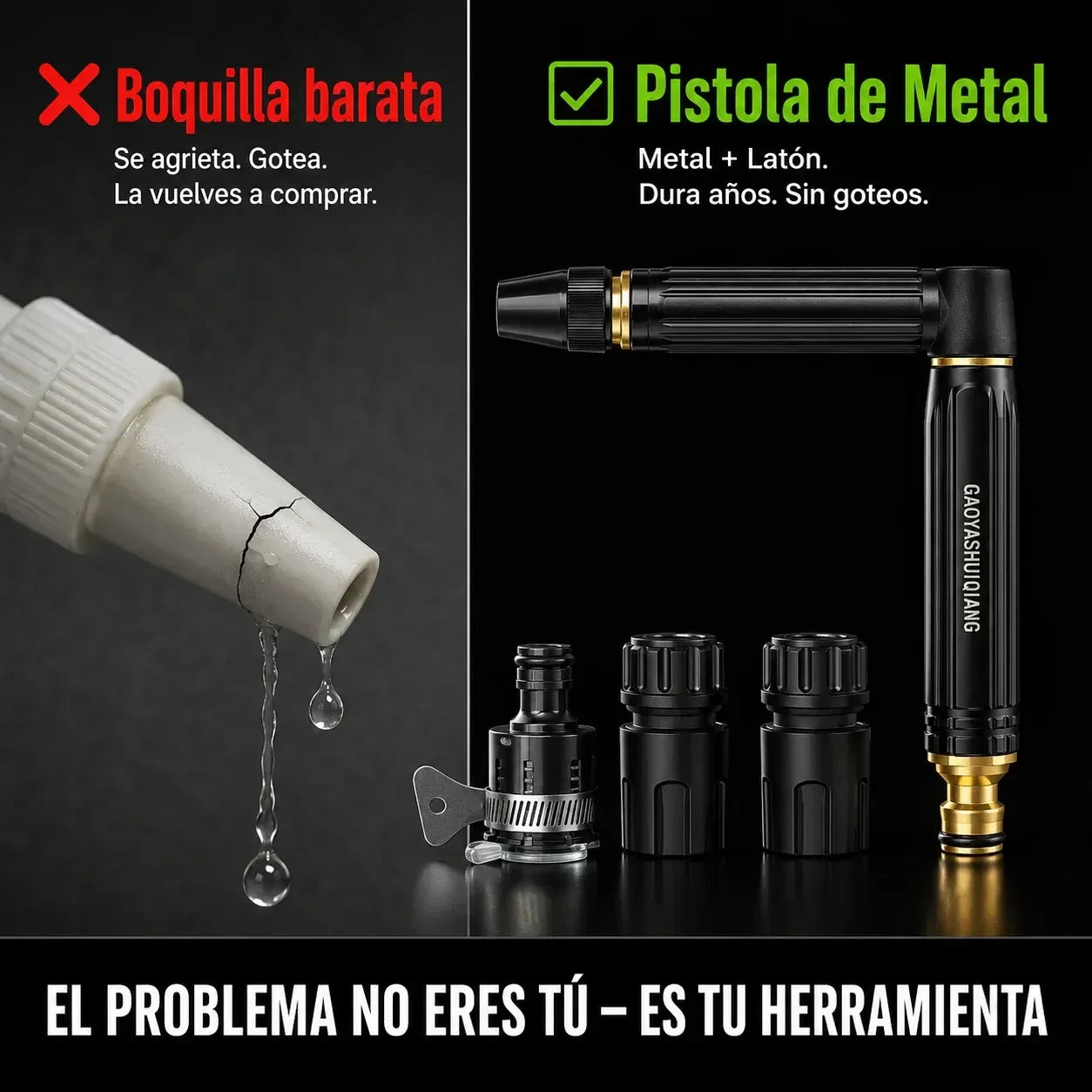 HydroBlast - Pistola de Alta Presión | Limpia Todo 10x Más Rápido Sin Esfuerzo