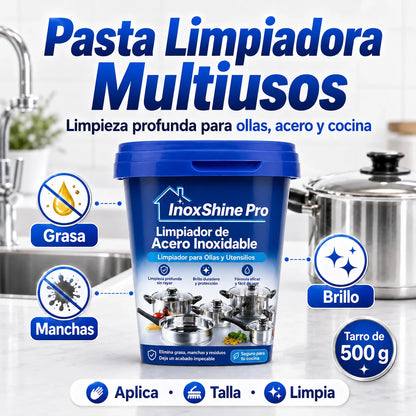 Pasta Limpiadora Ollas Acero Inoxidable - InoxShine PRO - ¡OFERTA 2x1!
