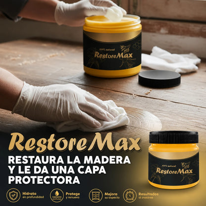 RestoreMax - Cera Renovadora de Madera | Recupera Brillo, Color y Protección