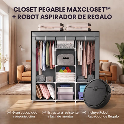 Closet Plegable Multiuso SmartCloset + Robot Aspirador RoboSpark