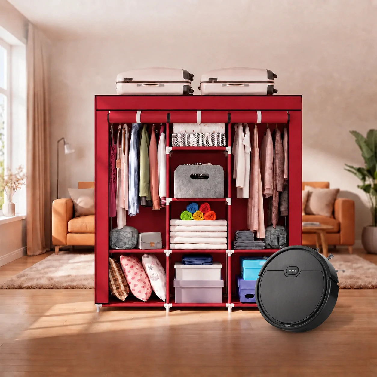 Closet Plegable Multiuso SmartCloset + Robot Aspirador RoboSpark