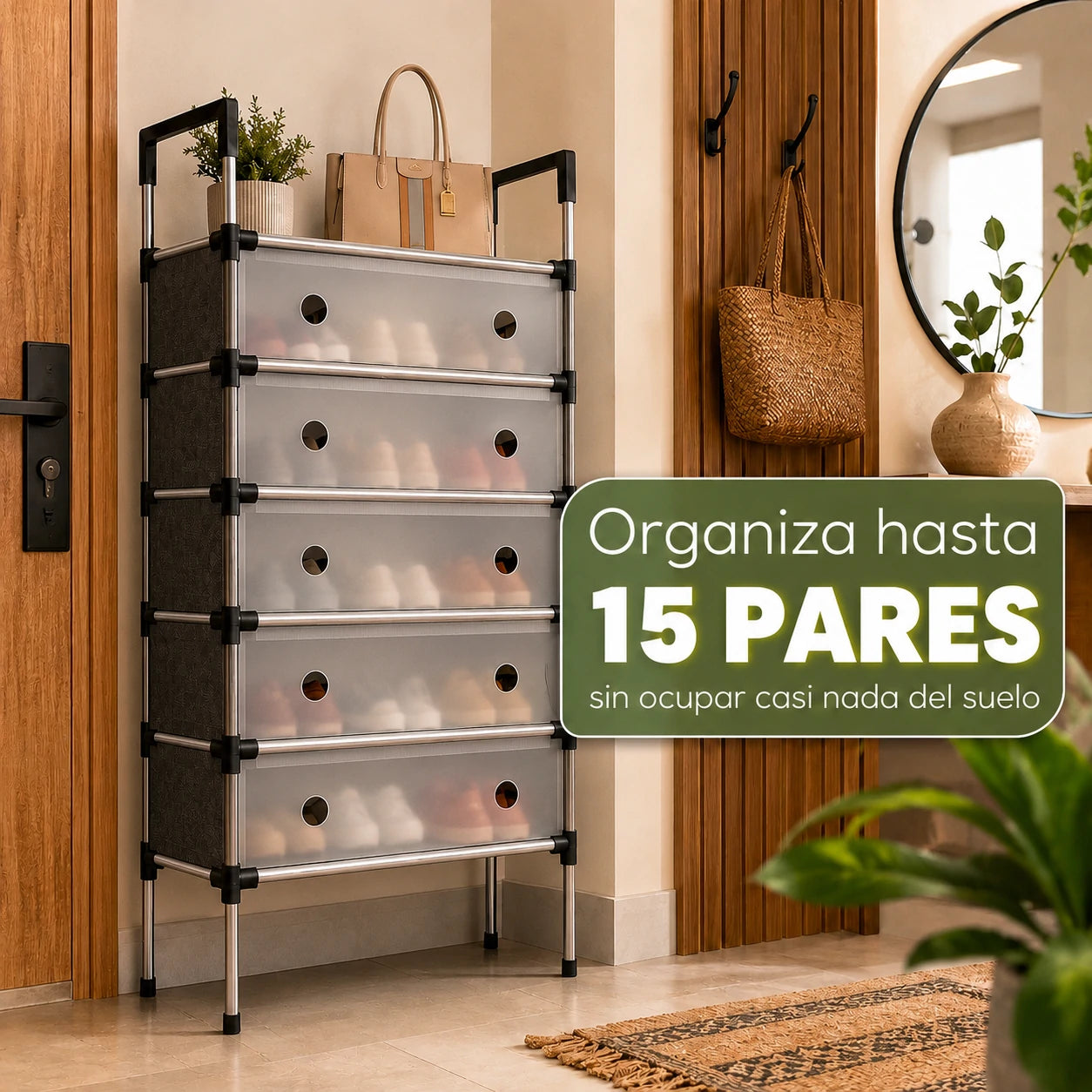 SmartOrganizer: Zapatero Multifuncional de 6 Niveles
