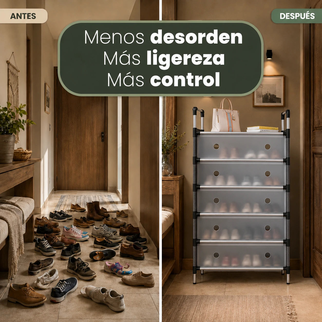 SmartOrganizer: Zapatero Multifuncional de 6 Niveles
