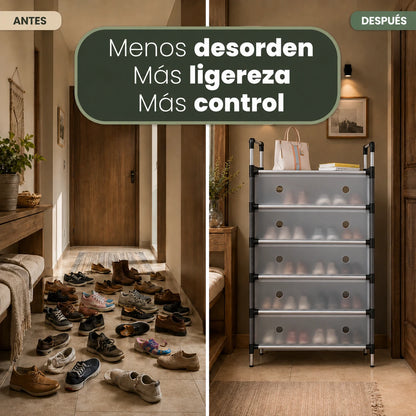 SmartOrganizer: Zapatero Multifuncional de 6 Niveles
