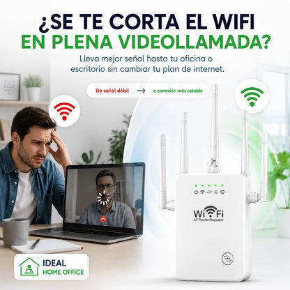 Repetidor WiFi de Alta Cobertura | Conexión en Todos los Espacios de tu Hogar