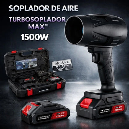 TurboBlow Max Soplador de Aire Portátil 1500W con Maletín