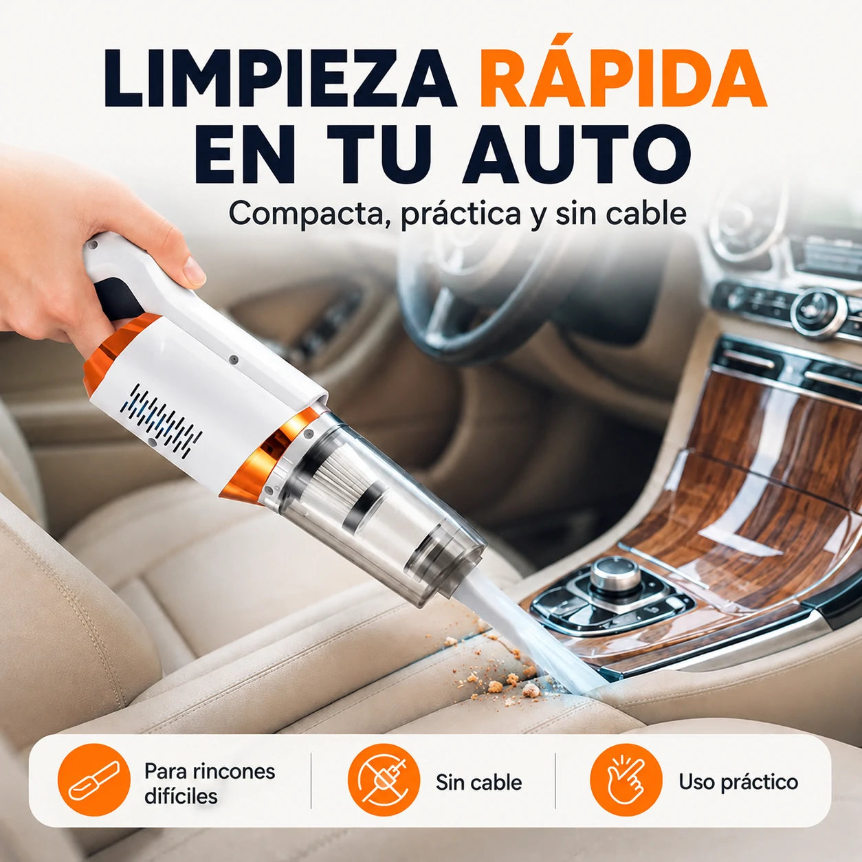 Aspiradora Inalámbrica 4 en 1 TurboSweep Pro